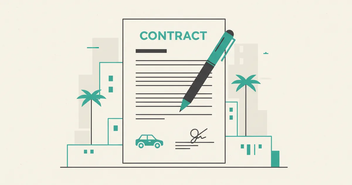 Contrato de compraventa de coche: cómo rellenarlo (con plantilla)