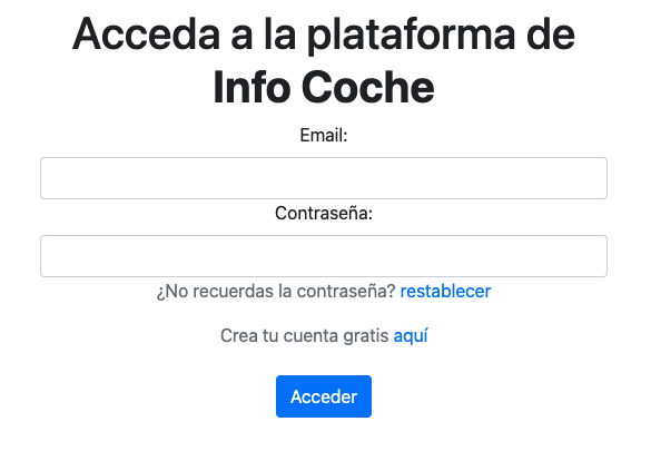 Acceder a la plataforma de vehiculos de ocasión
